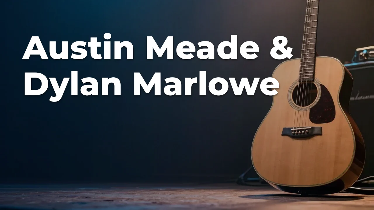 Concept artwork for Austin Meade & Dylan Marlowe; not official event artwork or a performer photograph