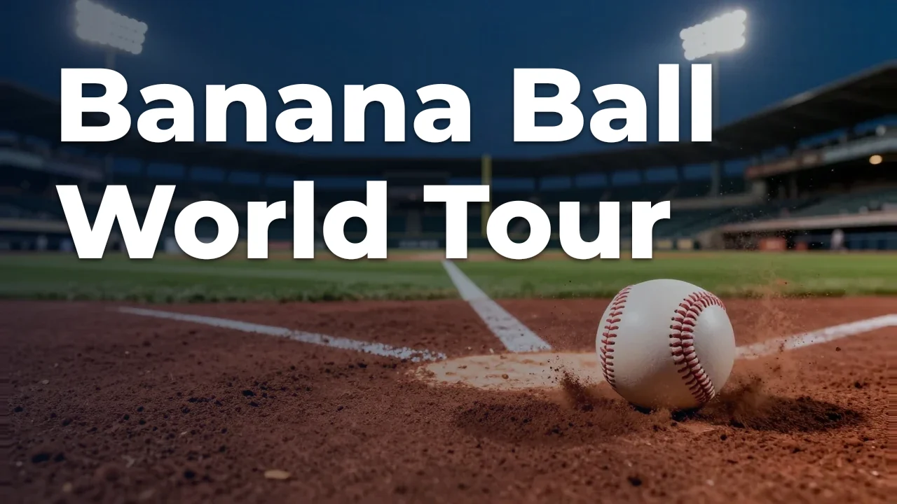 Concept artwork for Banana Ball World Tour; not official event artwork or a performer photograph