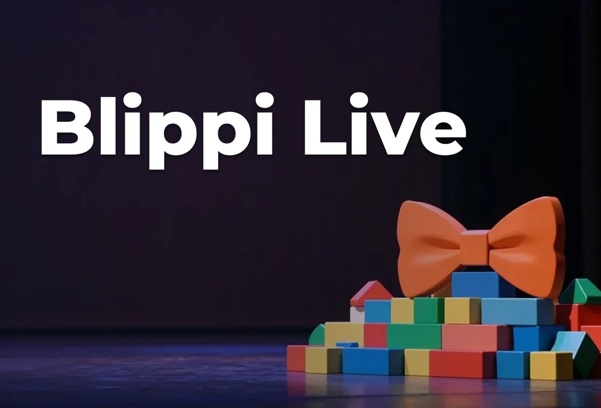 Concept artwork for Blippi Live; not official event artwork or a performer photograph