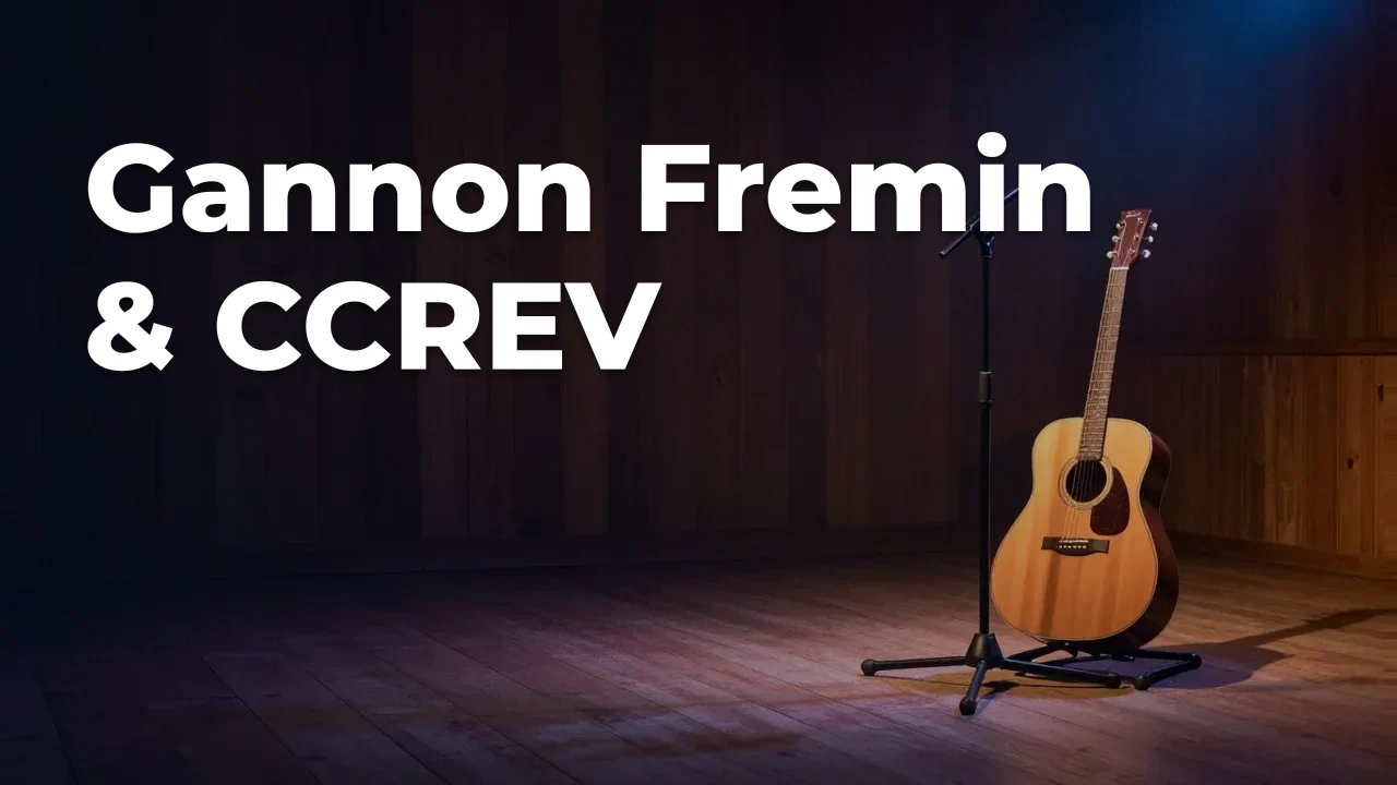 Concept artwork for Gannon Fremin & CCREV; not official event artwork or a performer photograph