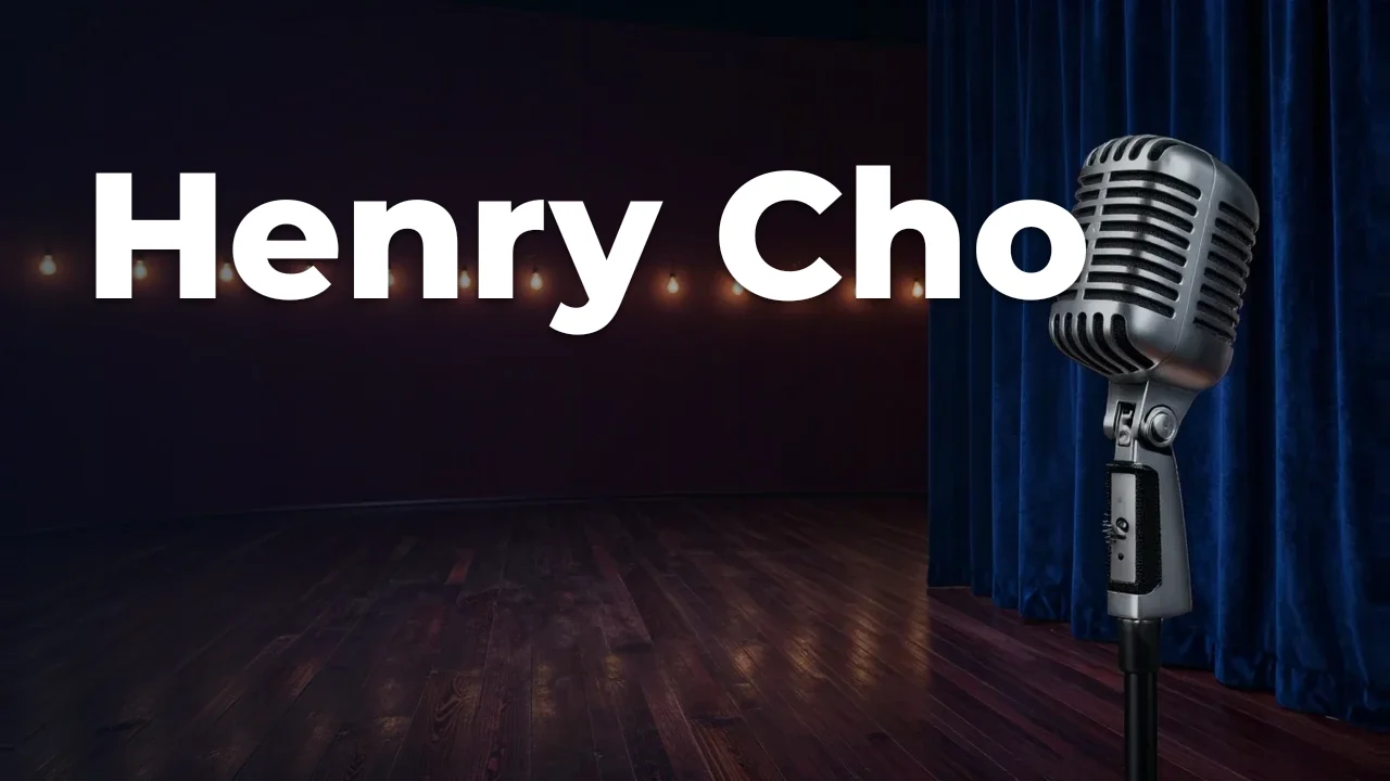 Concept artwork for Henry Cho; not official event artwork or a performer photograph