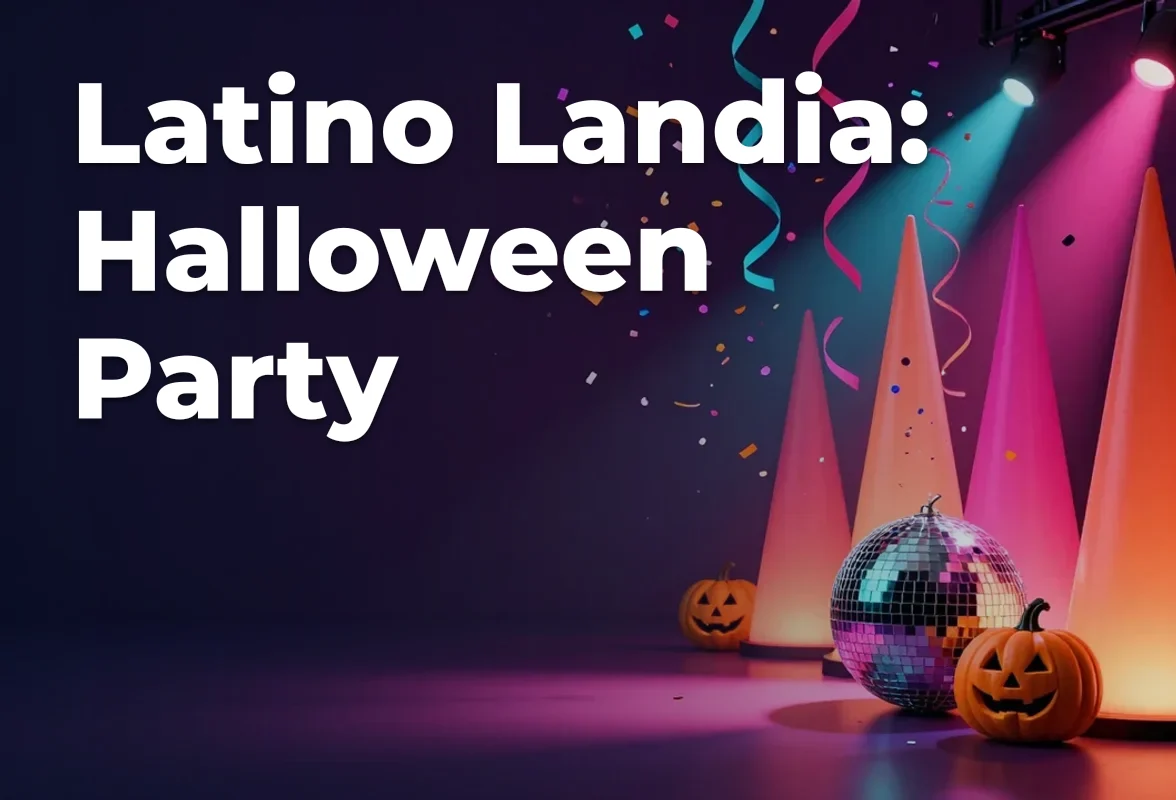 Concept artwork for Latino Landia: Halloween Party; not official event artwork or a performer photograph