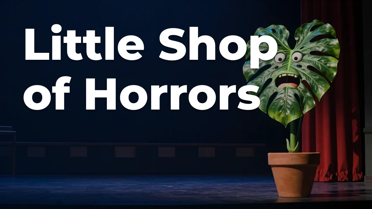 Concept artwork for Little Shop of Horrors; not official event artwork or a performer photograph