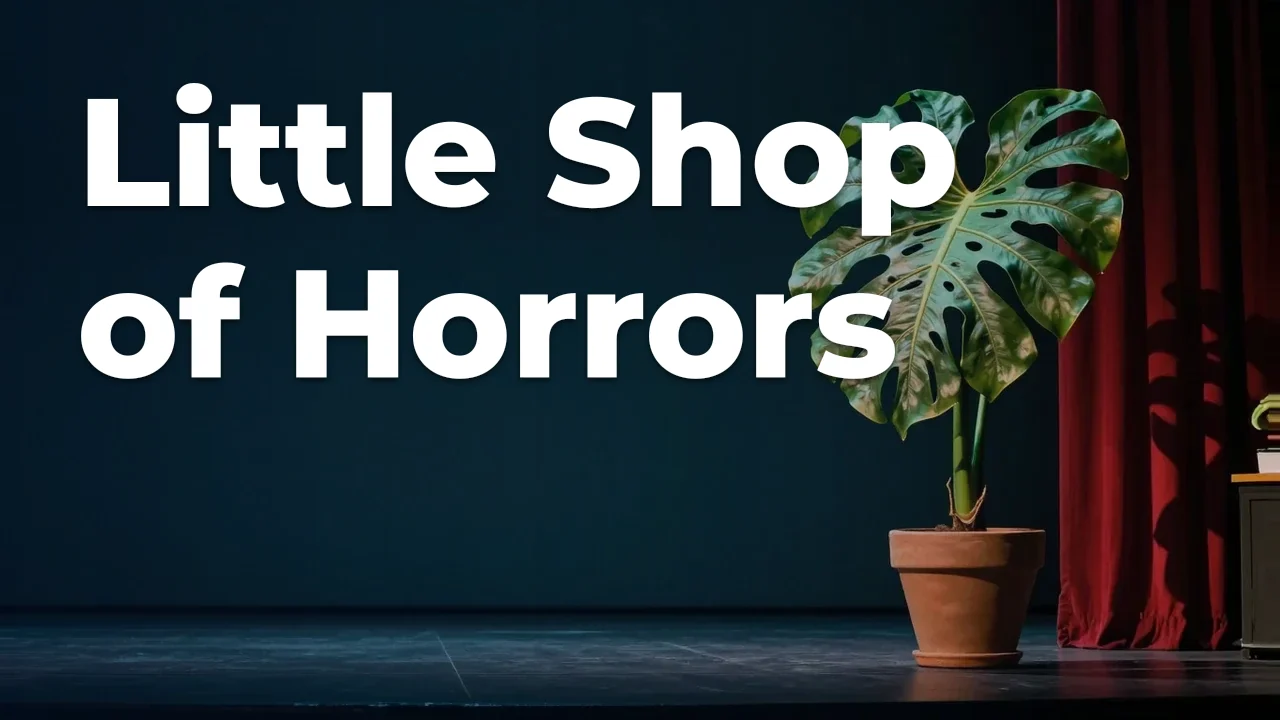 Concept artwork for Little Shop of Horrors; not official event artwork or a performer photograph