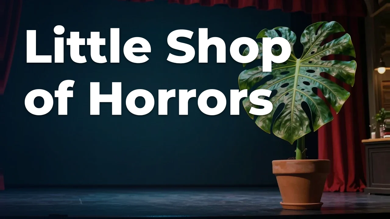 Concept artwork for Little Shop of Horrors; not official event artwork or a performer photograph