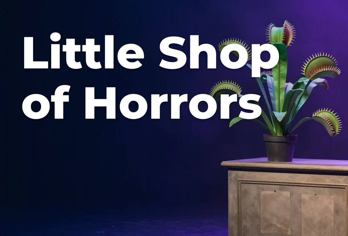 Concept artwork for Little Shop of Horrors; not official event artwork or a performer photograph