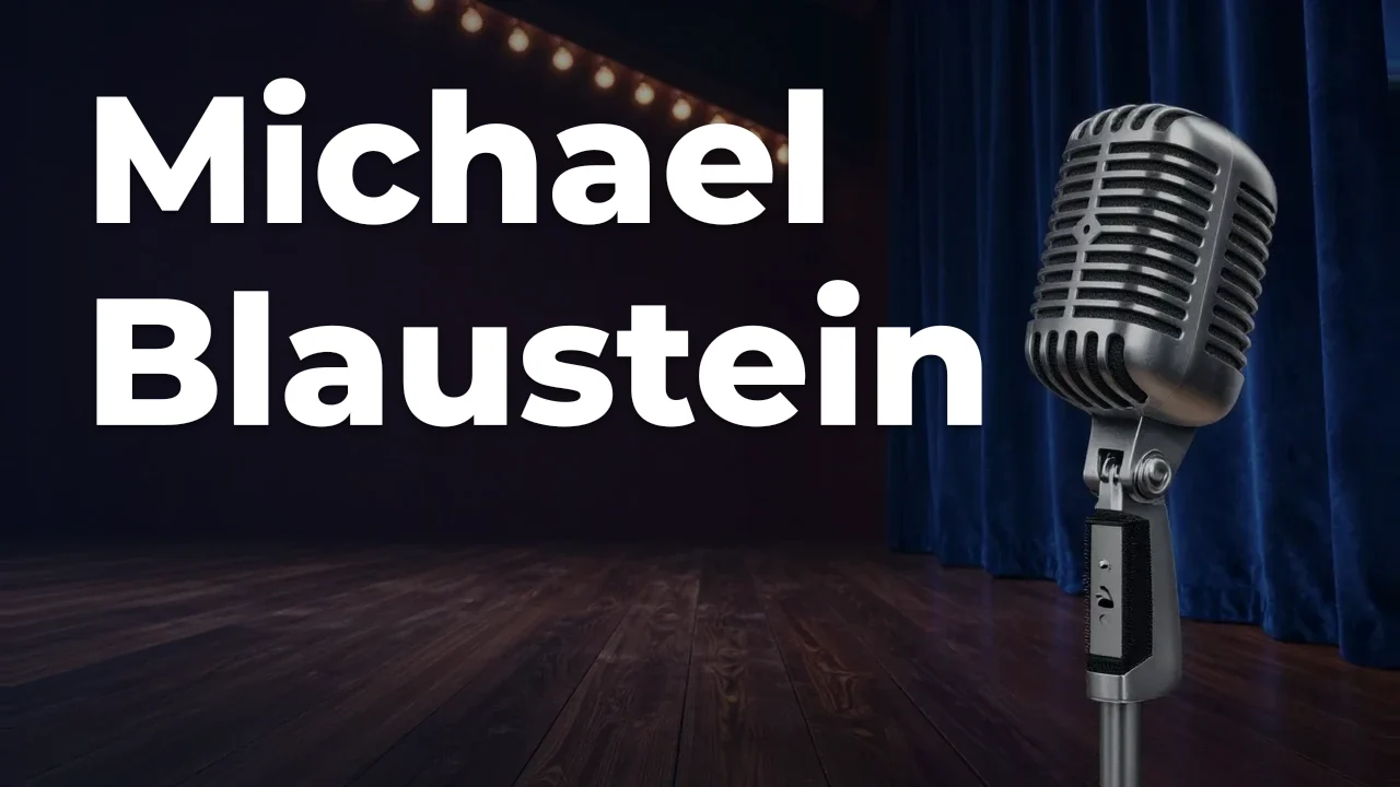 Concept artwork for Michael Blaustein; not official event artwork or a performer photograph
