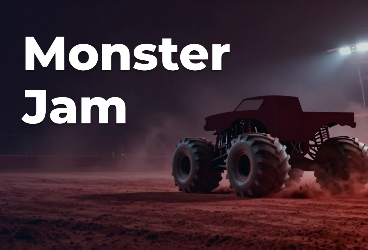 Concept artwork for Monster Jam; not official event artwork or a performer photograph