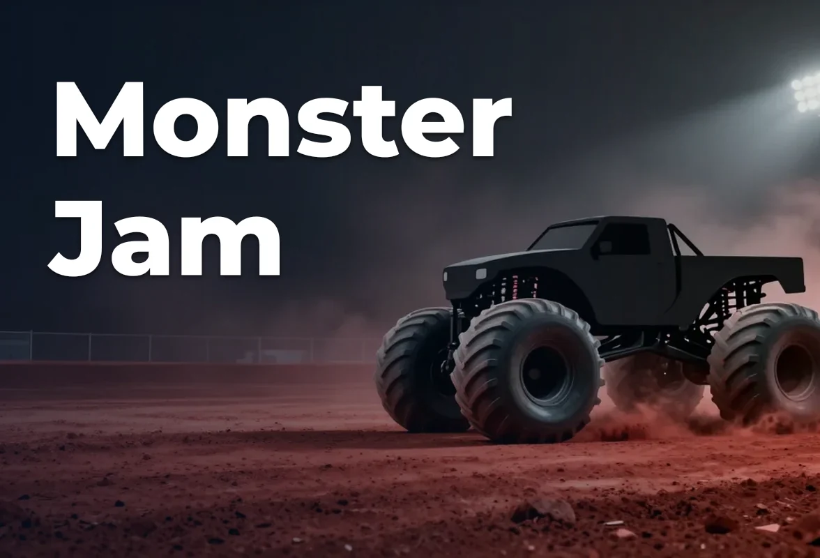 Concept artwork for Monster Jam; not official event artwork or a performer photograph