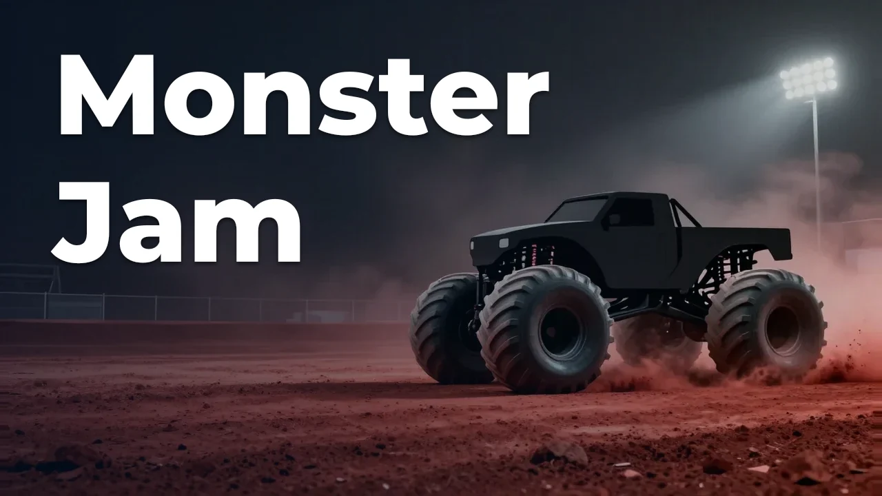 Concept artwork for Monster Jam; not official event artwork or a performer photograph