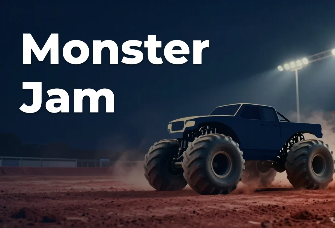 Concept artwork for Monster Jam; not official event artwork or a performer photograph