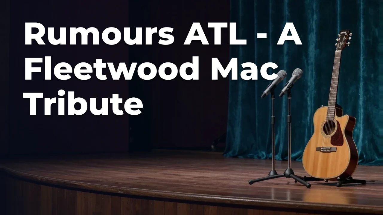 Concept artwork for Rumours ATL - A Fleetwood Mac Tribute; not official event artwork or a performer photograph