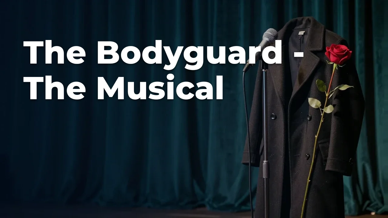 Concept artwork for The Bodyguard - The Musical; not official event artwork or a performer photograph