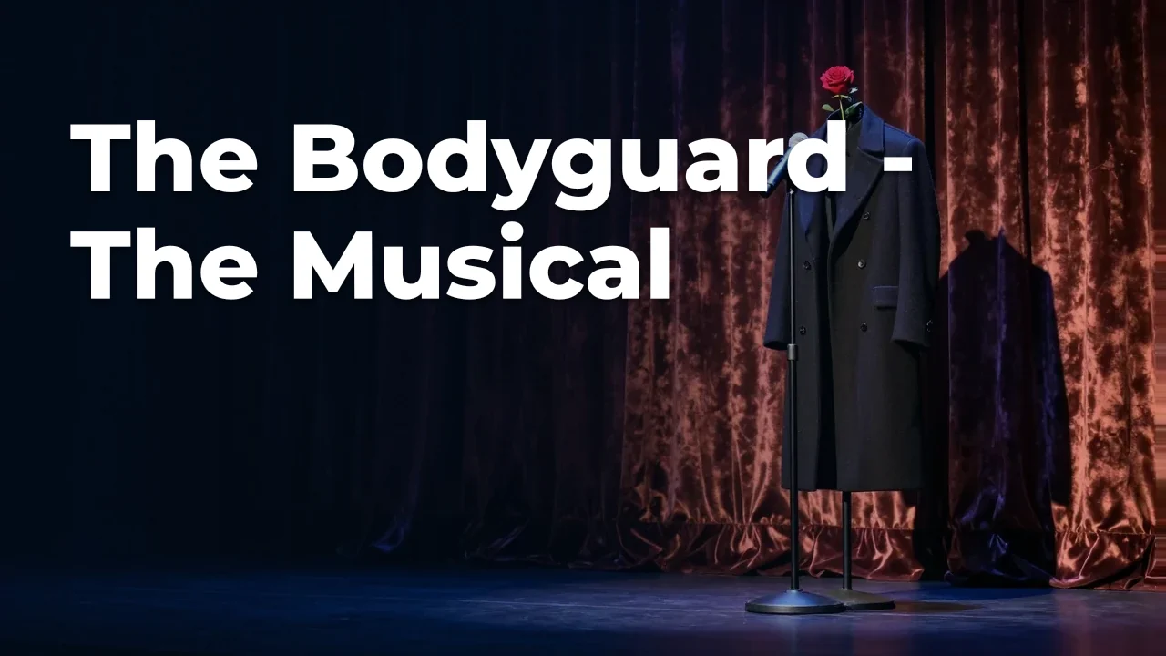 Concept artwork for The Bodyguard - The Musical; not official event artwork or a performer photograph