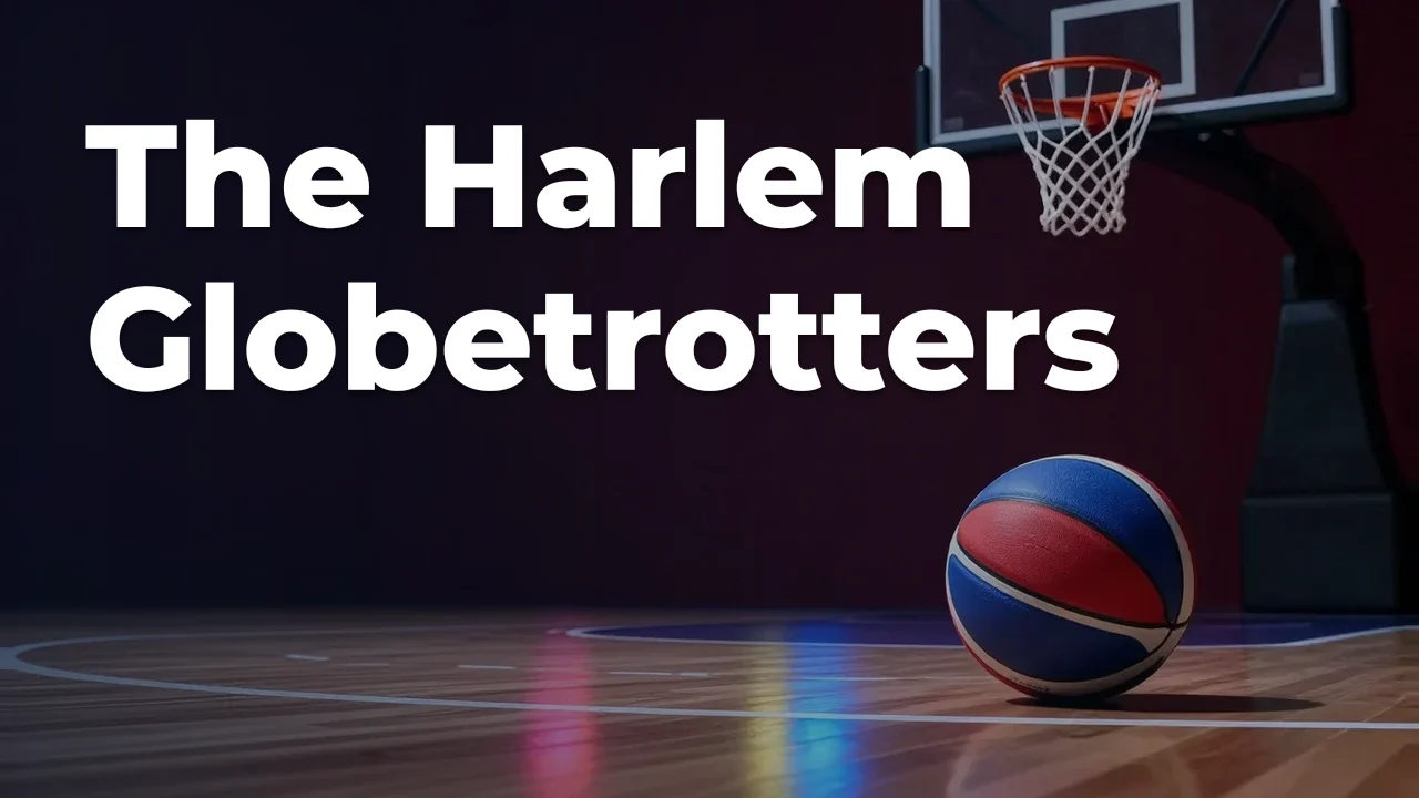 Concept artwork for The Harlem Globetrotters; not official event artwork or a performer photograph