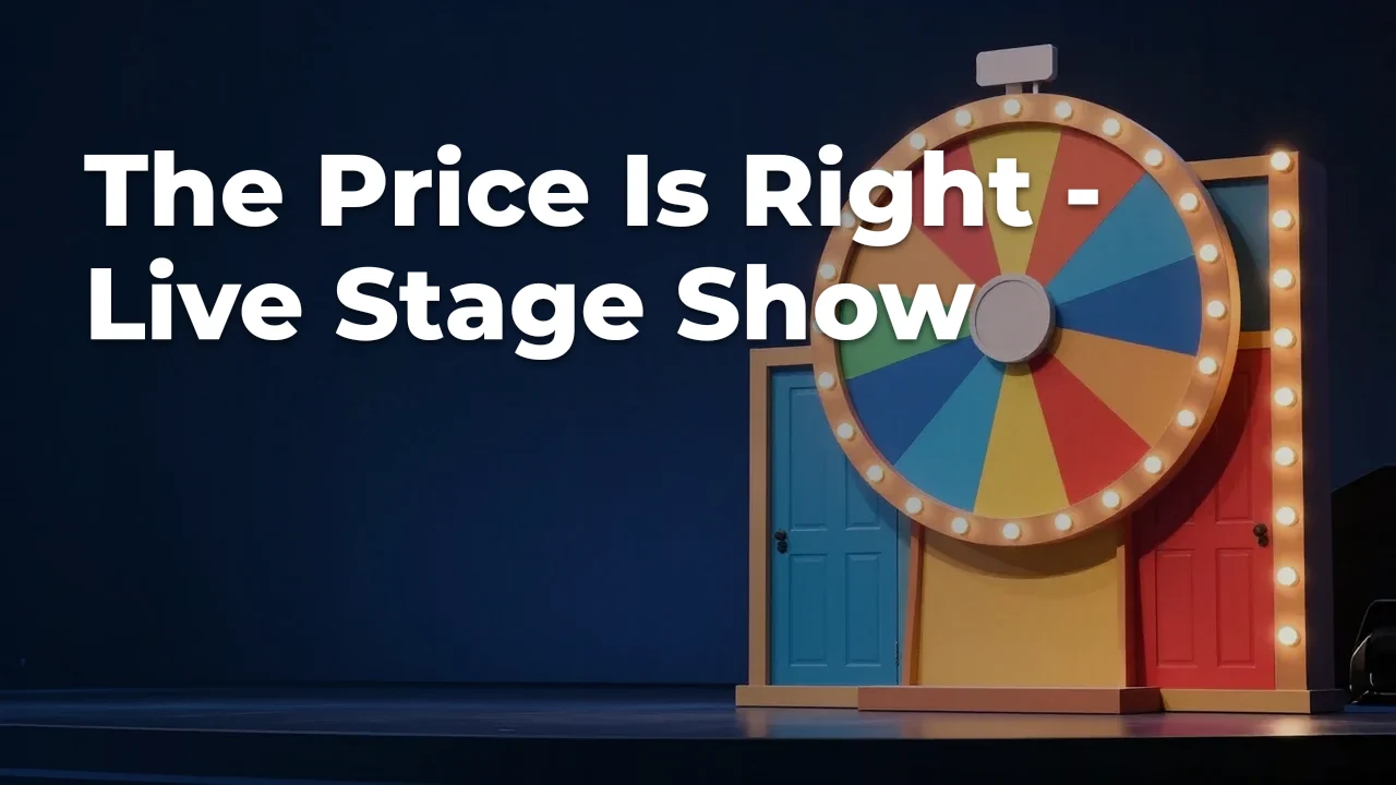 Concept artwork for The Price Is Right - Live Stage Show; not official event artwork or a performer photograph