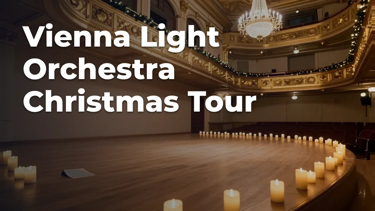 Concept artwork for Vienna Light Orchestra Christmas Tour; not official event artwork or a performer photograph