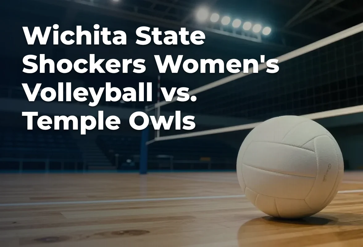 Concept artwork for Wichita State Shockers Women's Volleyball vs. Temple Owls; not official event artwork or a performer photograph