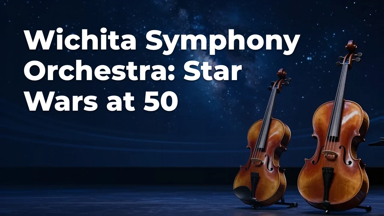 Concept artwork for Wichita Symphony Orchestra: Star Wars at 50; not official event artwork or a performer photograph
