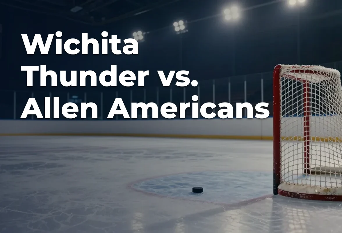 Concept artwork for Wichita Thunder vs. Allen Americans; not official event artwork or a performer photograph