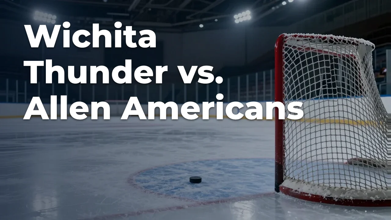 Concept artwork for Wichita Thunder vs. Allen Americans; not official event artwork or a performer photograph
