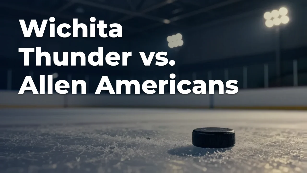 Concept artwork for Wichita Thunder vs. Allen Americans; not official event artwork or a performer photograph