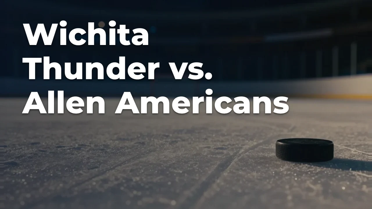 Concept artwork for Wichita Thunder vs. Allen Americans; not official event artwork or a performer photograph