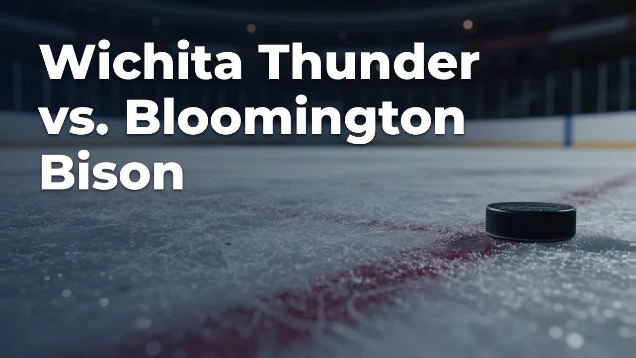 Concept artwork for Wichita Thunder vs. Bloomington Bison; not official event artwork or a performer photograph