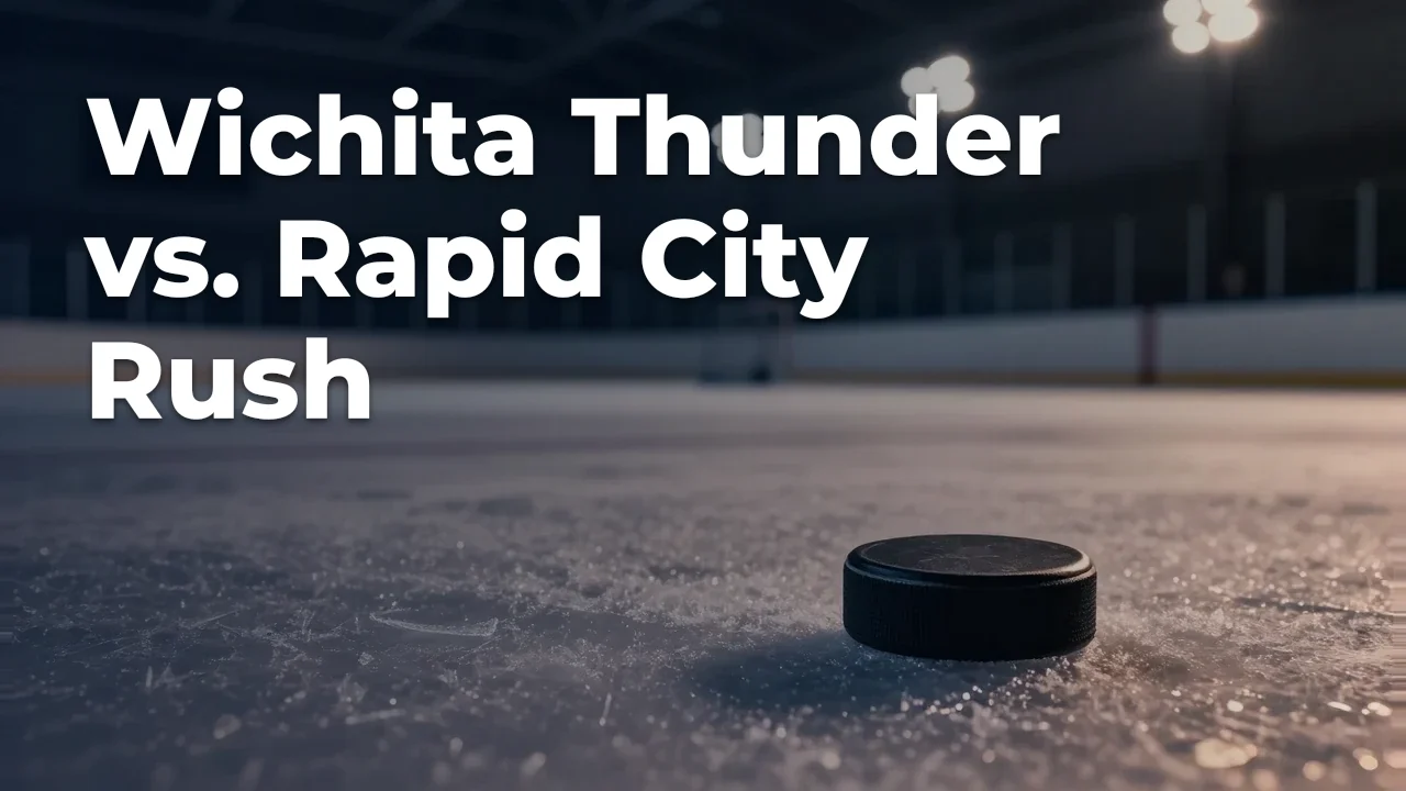 Concept artwork for Wichita Thunder vs. Rapid City Rush; not official event artwork or a performer photograph