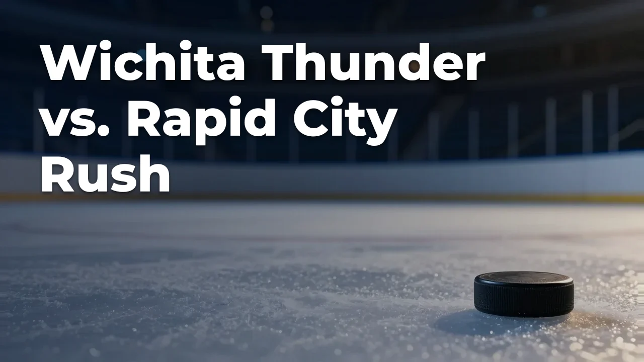 Concept artwork for Wichita Thunder vs. Rapid City Rush; not official event artwork or a performer photograph