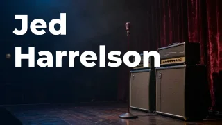 Concept artwork for Jed Harrelson; not official event artwork or a performer photograph