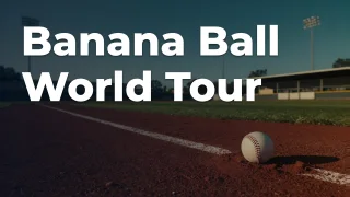 Concept artwork for Banana Ball World Tour; not official event artwork or a performer photograph