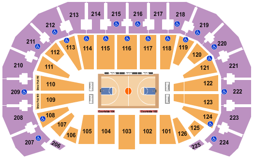 TicketNetwork seating chart for NCAA Men's Basketball Tournament: Opening Round - Session 1 (Time:TBD) at INTRUST Bank Arena