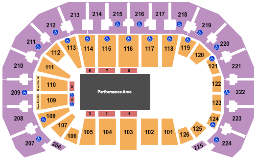 TicketNetwork seating chart for Disney On Ice: Jump In! at INTRUST Bank Arena